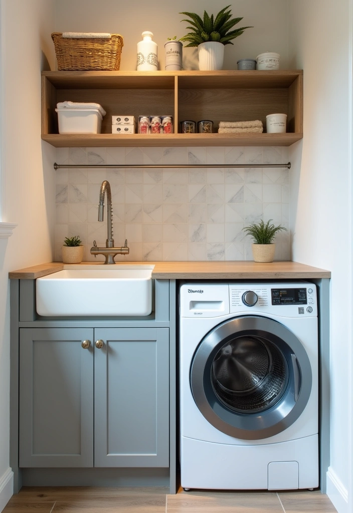 20 Small Laundry Room Design Ideas - CuteDecorIdeas.com